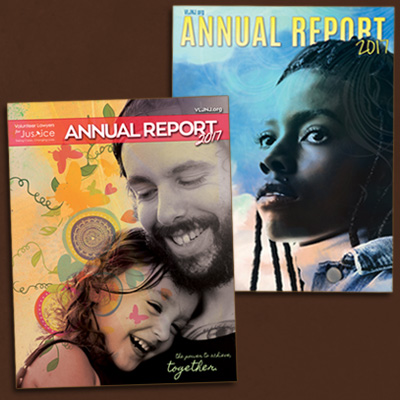 VLJ annual report 2017 covers.