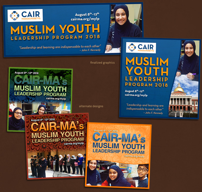 Muslim Youth Program graphics.