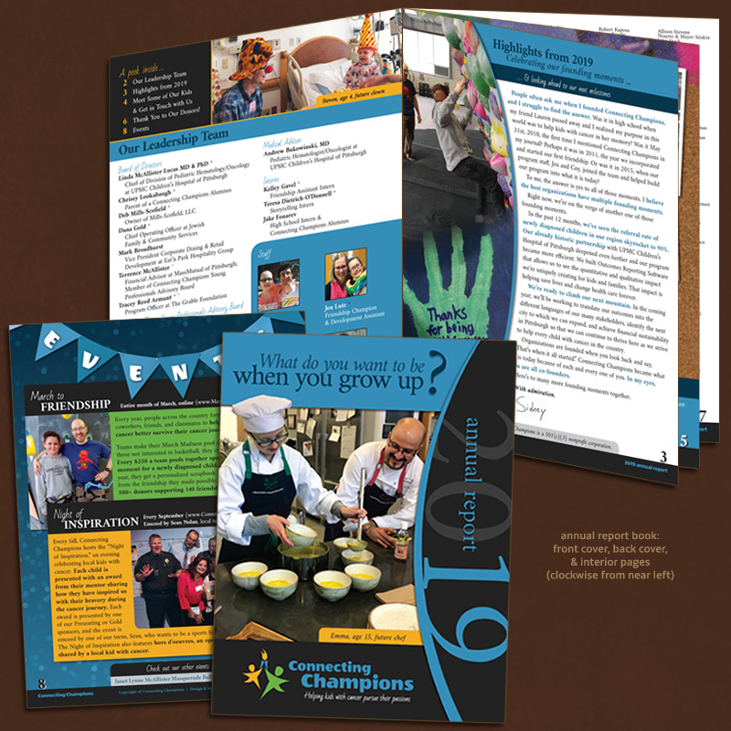 Connecting Champions annual report book 2019.