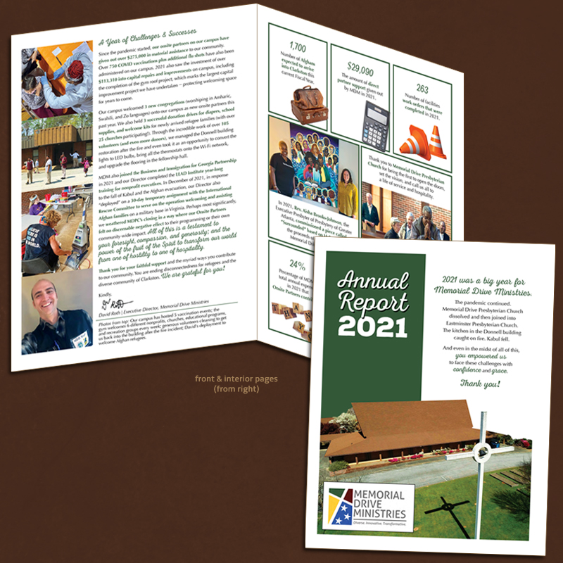 Memorial Drive Ministries annual report 2021.