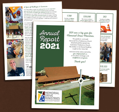 Memorial Drive Ministries annual report 2021.
