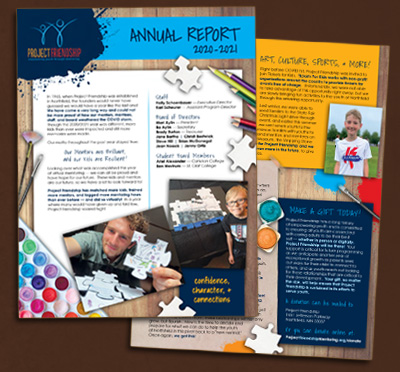 Project Friendship annual report 2020.